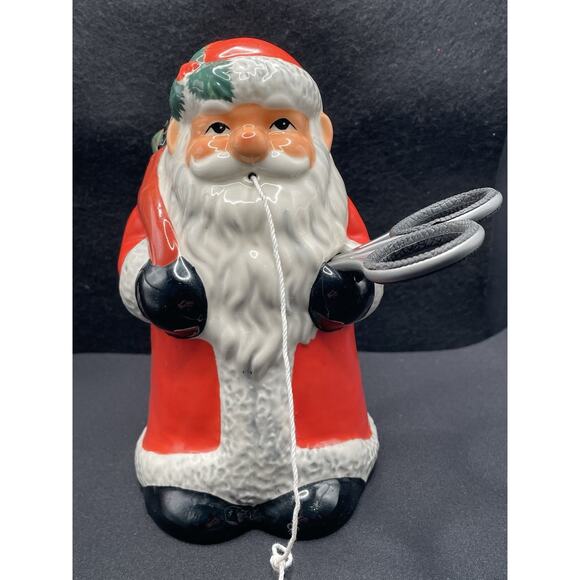Vintage 1960s - 1970s Santa Clause String & Scissors Holder. Wrap Presents! - Picture 1 of 7